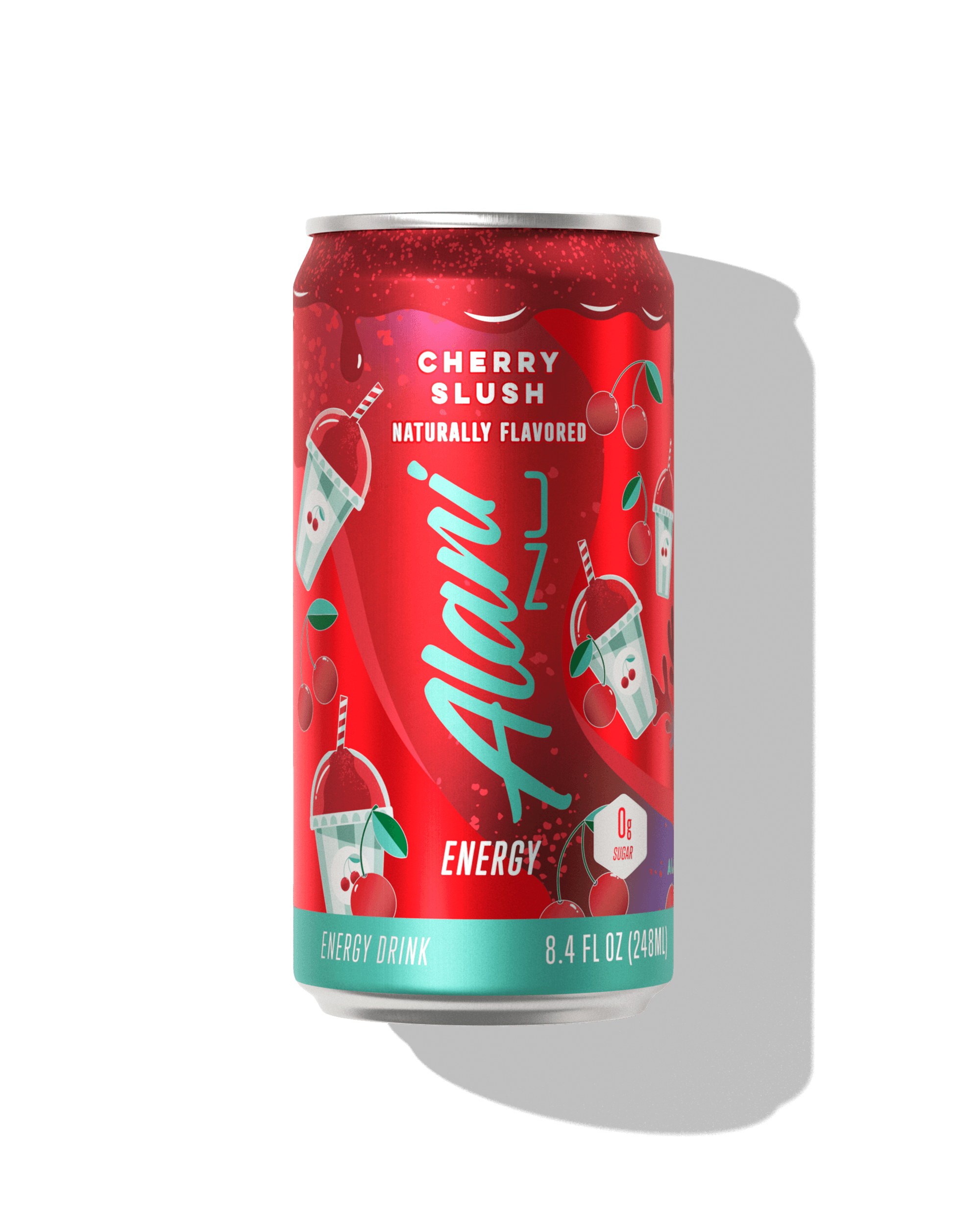 A 8.4 fl oz Mini Energy Drink in Cherry Slush flavor.